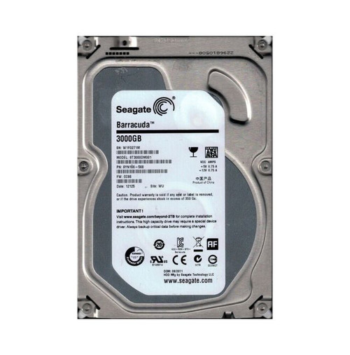 9YN166-568 - Seagate 3TB 7200RPM SATA 6Gb/s 3.5-inch Hard Drive