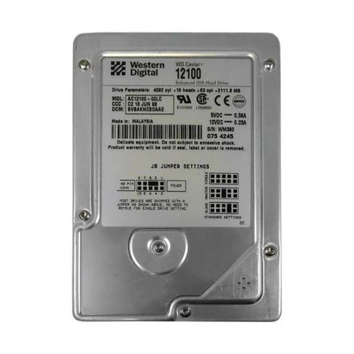 AC12100 - Western Digital 2.1GB 5400RPM EIDE 3.5" HDD