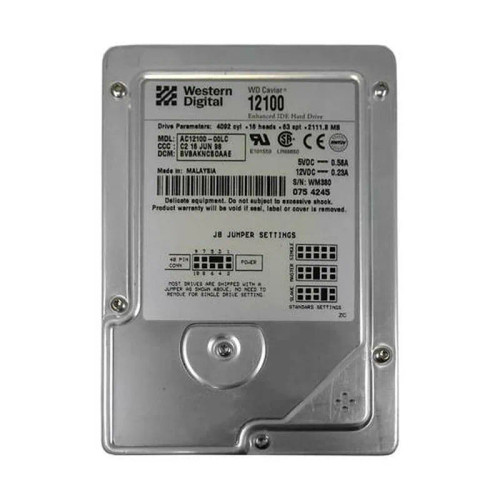 AC12100-00LC - Western Digital 2.1GB 5400RPM EIDE 3.5" HDD