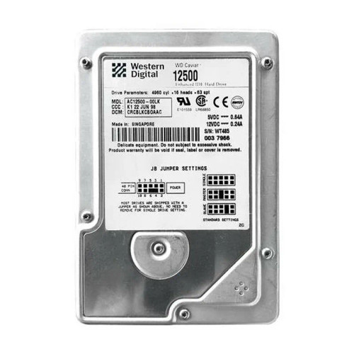 AC12500-00LK - Western Digital 2GB 5400RPM ATA-33 3.5" HDD