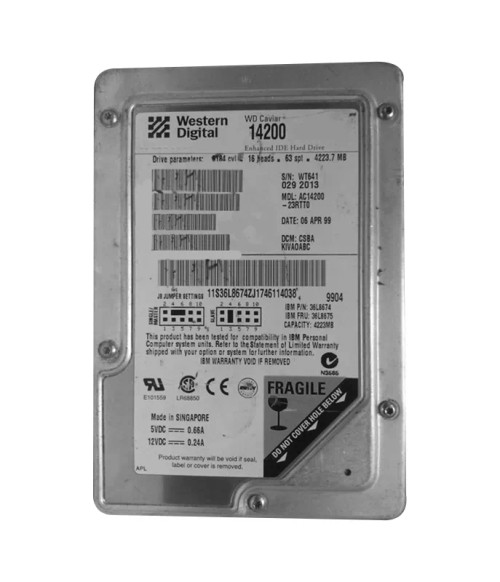 AC14200-23RTT0 - Western Digital 4.2GB 5400RPM EIDE 3.5" HDD