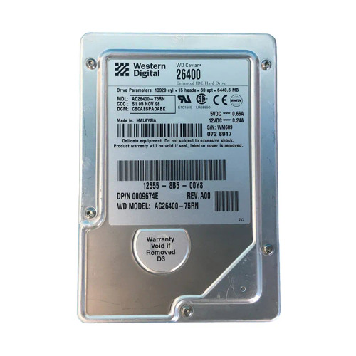 AC26400-75RN - Western Digital 6.4GB 5400RPM EIDE 3.5" HDD