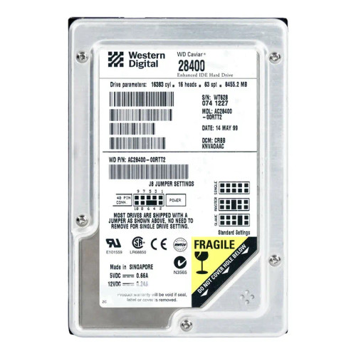 AC28400-00RTT2 - WESTERN DIGITAL 8.4GB 5400RPM EIDE 3.5" HDD