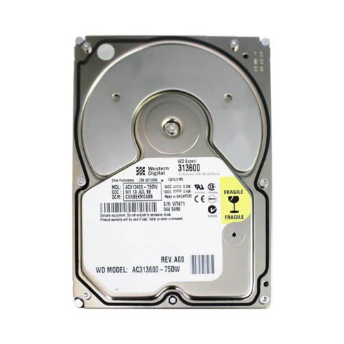 AC313600-75DW - Western Digital 13GB 7200RPM EIDE 2MB 3.5" HDD