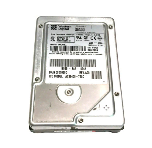 AC36400-75LC - Western Digital 6.4GB 5400RPM EIDE 3.5" HDD