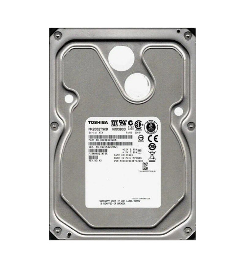 HDD3B03CZK51 - TOSHIBA 2TB 7200RPM SATA 64MB 3.5" HDD