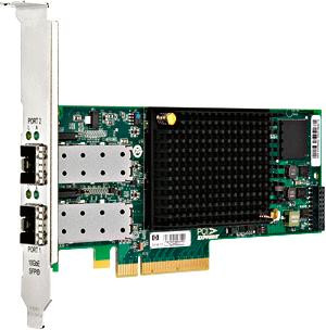 HP StorageWorks CN1000E Dual-Ports SFP+ 10Gbps Fibre Channel PCIe 2.0 x8 Adapter for Servers