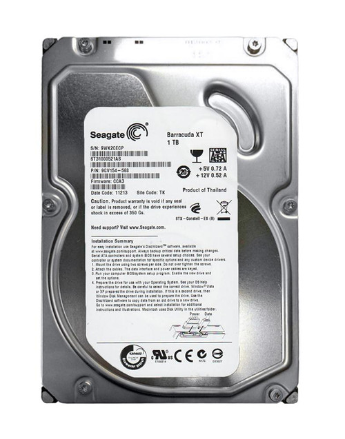 ST31000521AS - Seagate 1TB 7200RPM SATA 32MB 3.5" HDD