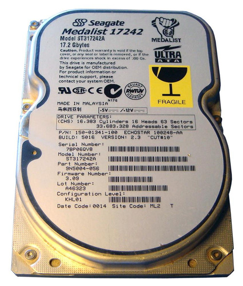 ST317242A - Seagate 17.2GB 5400RPM ATA-66 3.5" HDD