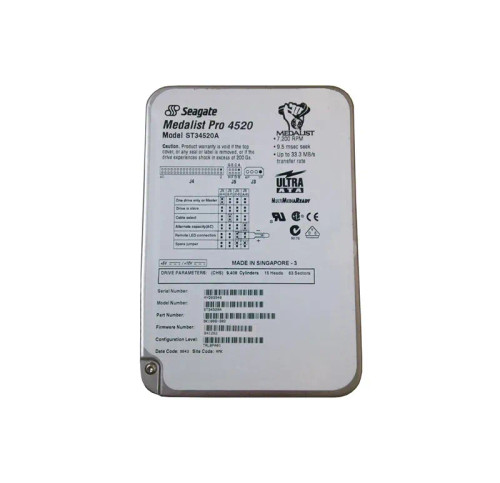 ST34520A - Seagate 4GB 7200RPM IDE ATA-33 3.5" HDD