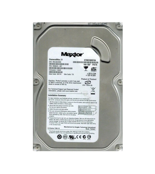 STM3160815A - Seagate 160GB 7200RPM IDE 8MB 3.5" HDD