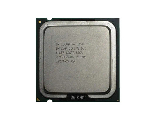 Intel Core 2 DUO E7500 2.93GHz Processor for LGA-775 Socket - BX80571E7500 - 3MB L2 Cache - 1066MHz FSB - 45NM - 65W