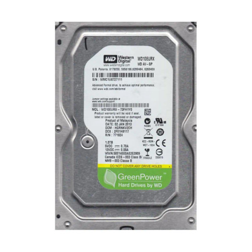 WD10EURX-73FH1Y0 - Western Digital 1TB 5400RPM SATA 6Gb/s 3.5" HDD