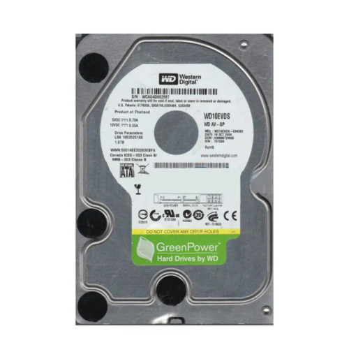 WD10EVDS-63N5B1 - Western Digital 1TB 7200RPM SATA 3Gb/s 32MB 3.5" HDD