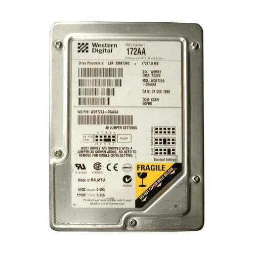 WD172AA - Western Digital 17.2GB 5400RPM EIDE 2MB 3.5" HDD