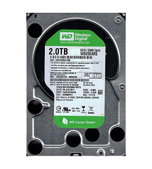WD20EARS-00S0XB0 - Western Digital 2TB 5400RPM SATA 3Gb/s 64MB 3.5" HDD