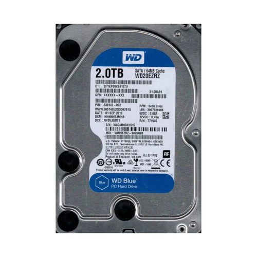 WD20EZRZ-60Z5HB0 - Western Digital 2TB 5400RPM SATA 64MB 3.5" HDD