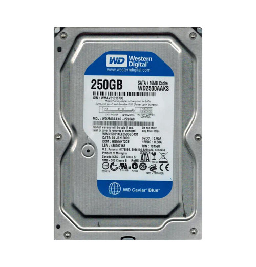 WD2500AAKS-22L6A0 - Western Digital 250GB 7200RPM SATA 3Gb/s 16MB 3.5" HDD
