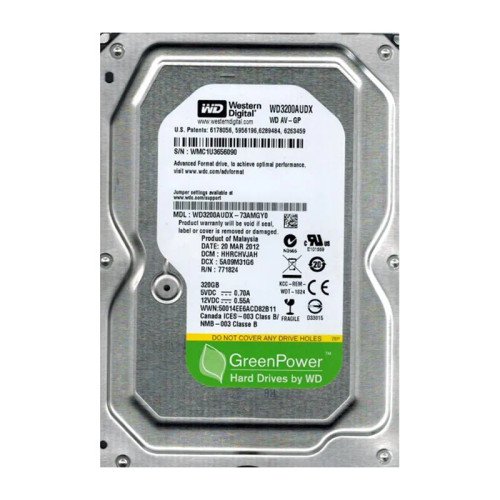 WD3200AUDX-73AMGY0 - Western Digital 320GB 5400RPM SATA 6Gb/s 3.5" HDD