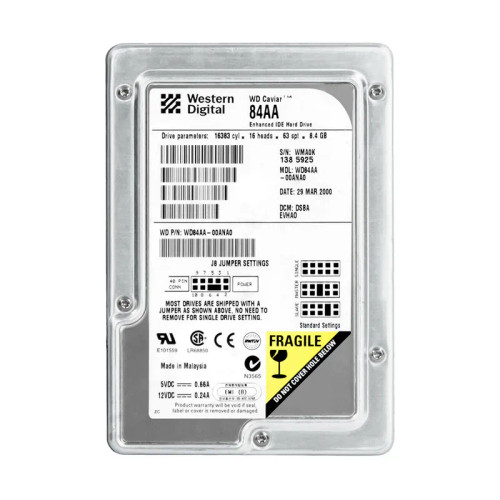WD84AA-00ANA0 - WESTERN DIGITAL 8.4GB 5400RPM EIDE 3.5" HDD