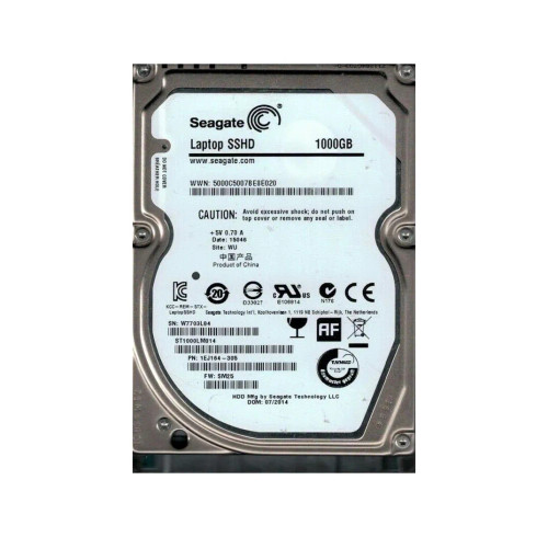 1EJ164-305 - Seagate 1TB SATA 6Gb/s 2.5" 5400RPM Hybrid HDD