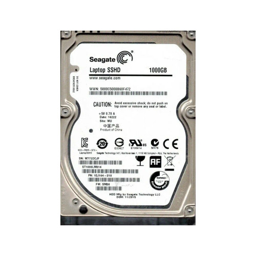 1EJ164-310 - Seagate 1TB SATA 6Gb/s 2.5" 5400RPM Hybrid HDD
