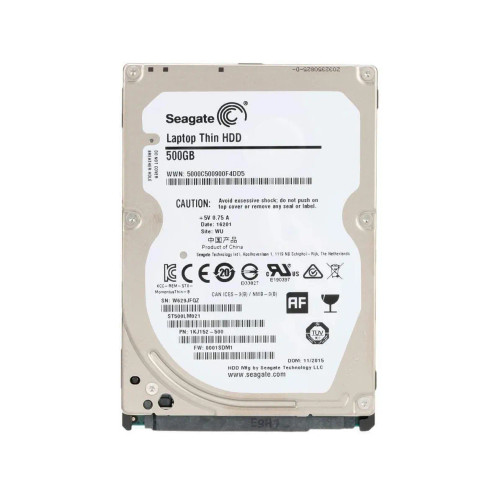 1KJ152-500 - Seagate 500GB 7200RPM SATA 6Gb/s 2.5" HDD