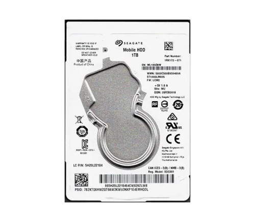 1RK172-071 - Seagate 1TB 5400RPM SATA 6Gb/s 128MB 2.5" HDD