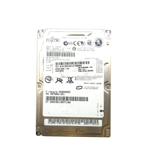 397886-001 - HP 60GB SATA 5400RPM 2.5" HDD