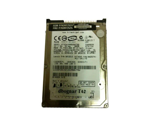 39T2525 - IBM 80GB 5400RPM 2.5" IDE HDD