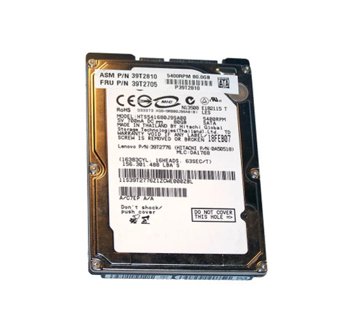 39T2776 - IBM 80GB 5400RPM SATA 2.5" HDD
