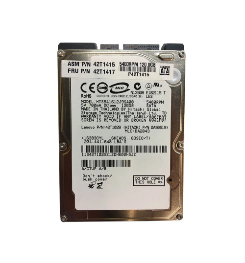 42T1417 - IBM 120GB 5400RPM SATA 2.5" HDD
