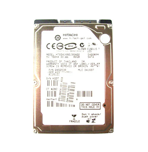446414-001 - HP 80GB 5400RPM SATA 2.5" HDD