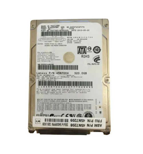45N7004 - Lenovo 320GB 5400RPM SATA 2.5" HDD