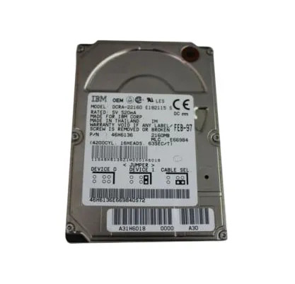 46H6136 - IBM 2.1GB 4900RPM IDE 2.5" HDD