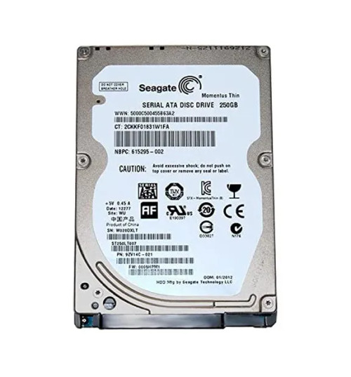 615295-002 - HP 250GB 7200RPM SATA 2.5" HDD