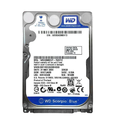 678308-004 - HP 320GB 7200RPM SATA 6Gb/s 2.5" HDD