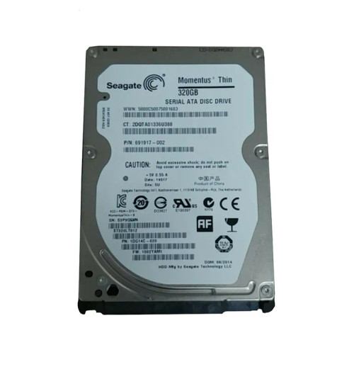 691917-002 - HP 320GB 5400RPM SATA 6Gb/s 2.5" HDD