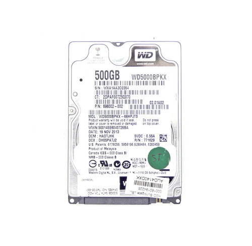 696002-002 - HP 500GB 7200RPM SATA 6Gb/s 2.5" HDD