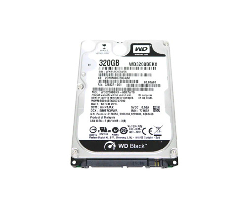 726837-001 - HP 320GB SATA 6Gb/s 7200RPM 2.5" HDD