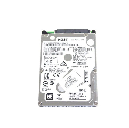778186-005 - HP 500GB 5400RPM SATA 6Gb/s 2.5" HDD
