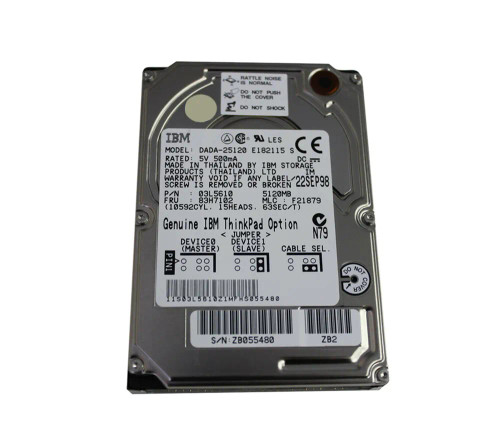 83H7102 - IBM 5.1GB 4200RPM IDE 2.5" HDD