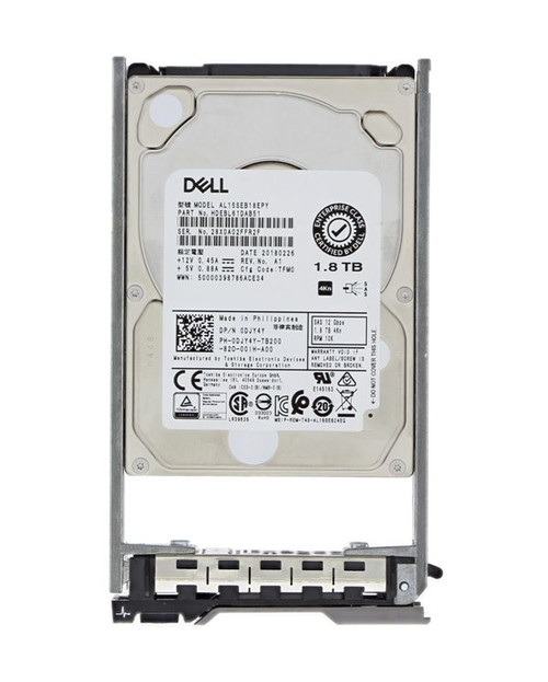 DJY4Y - Dell 1.8TB 10000RPM SAS 12Gb/s 2.5" Hot-Swap HDD