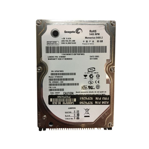 92P6261 - IBM 80GB 5400RPM ATA-100 2.5-inch Hard Drive