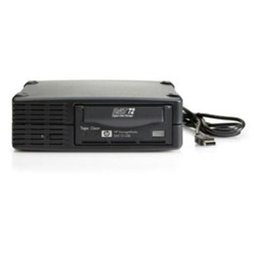 HPE StorageWorks DAT 72 USB External Tape Drive - Tape drive - DAT (36 GB / 72 GB) - DAT-72 - USB - external