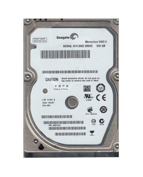 9HH134-020 - Seagate 500GB 5400RPM SATA 8MB 2.5" HDD