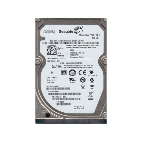 9RXG4C-031 - Seagate 160GB 7200RPM SATA 3Gb/s 2.5-inch Hard Drive