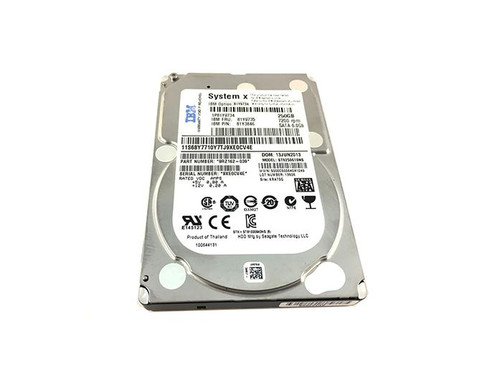 9RZ162-039 - IBM 250GB 7200RPM 6Gb/s SATA 2.5-inch Hard Drive