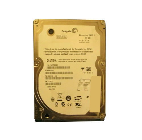 9S1132-196 - Seagate 80GB 5400RPM SATA 2.5" HDD