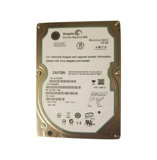9S113E-308 - Seagate 100GB 5400RPM SATA 2.5" HDD
